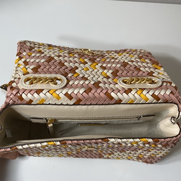 NWT Tory Burch Kira Woven Small Convertible Shoulder Bag - Picture 6 of 12